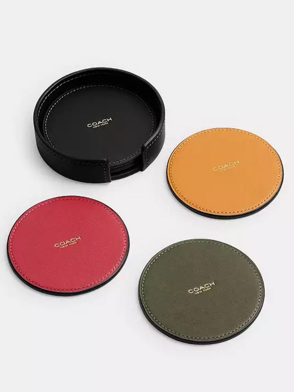 Coach Coaster Set of 5 NWT NIB